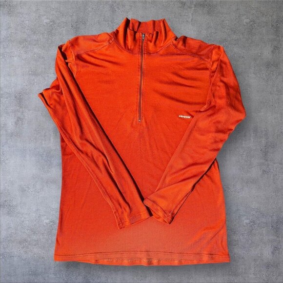 Patagonia Orange 1/4 Zip Pullover – Medium - Picture 1 of 3
